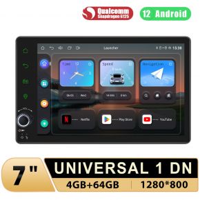 Joying Newest 7" Car Android Auto Bluetooth Single Din Stereo With Physcial Button