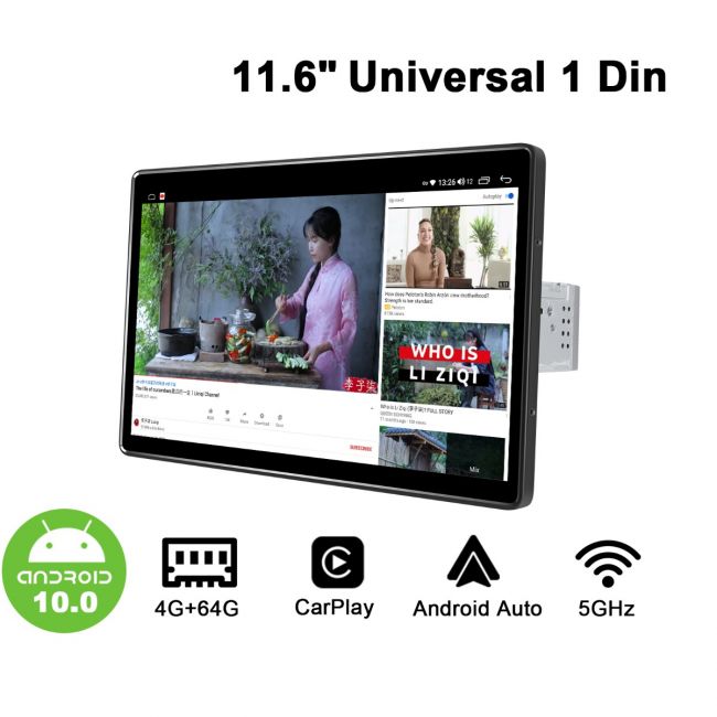 Universal Radio 1 DIN Android Auto Carplay 5 Inch