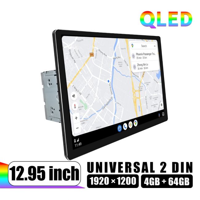 Joying Latest Universal Double Din 12.95 Android Car Stereo Navigation  With 4GB+64GB
