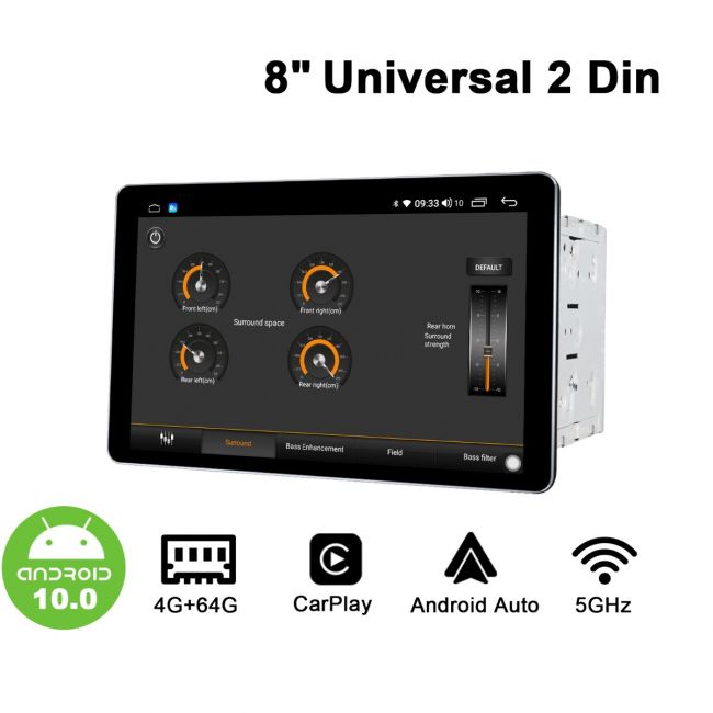 Joying 8 Inch Double Din Android Auto Head Unit With 1280X800 Full Touch  Screen