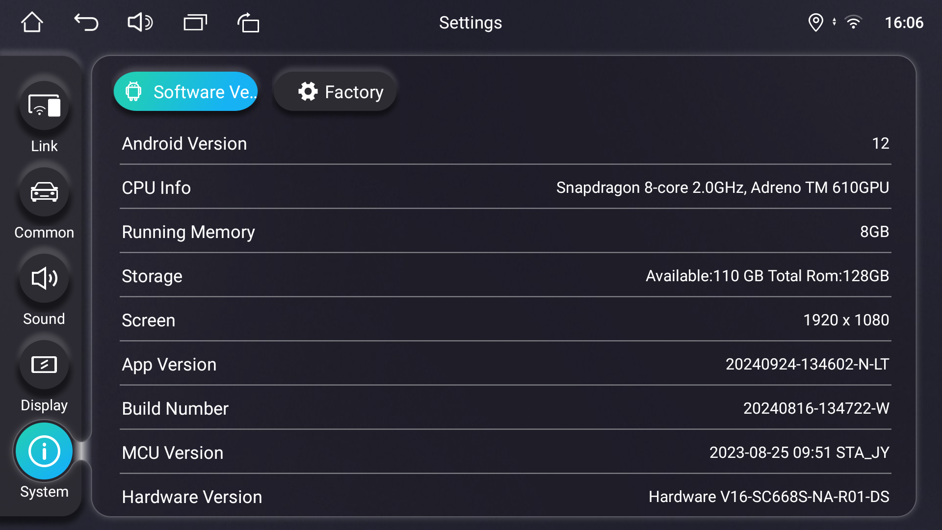 Joying Android 12.0 Qualcomm Snapdragon System Update