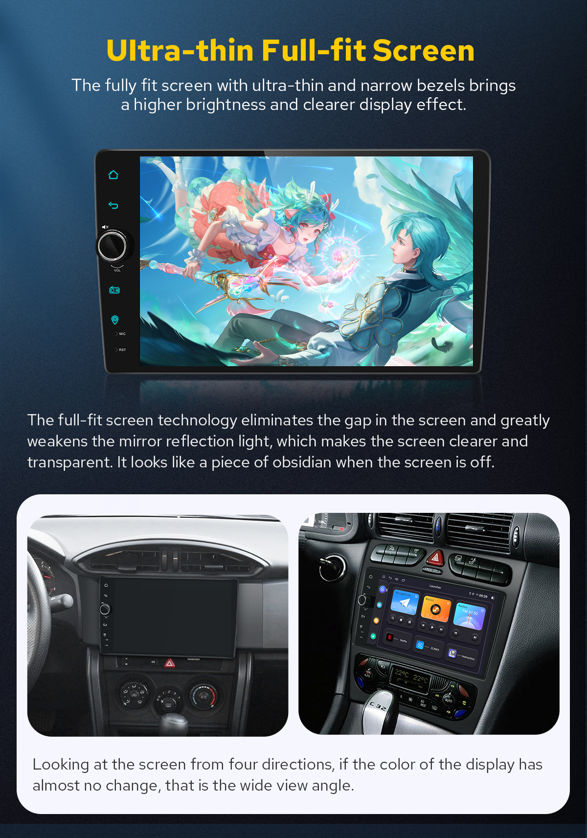 JOYING New Arrival 15.1 Inch Double DIN Android 12 Headunit Carplay Android  Auto