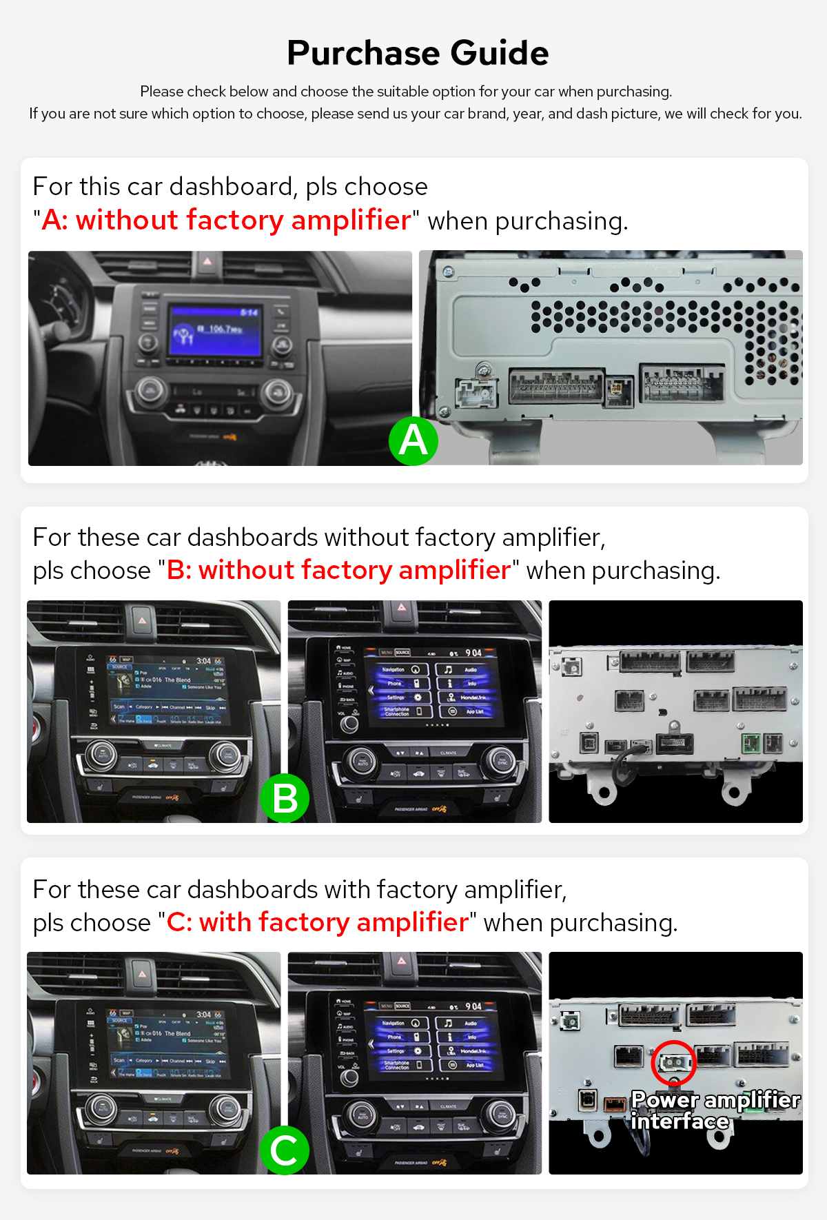 Android 12  Radio for Honda Civic 2016-2021