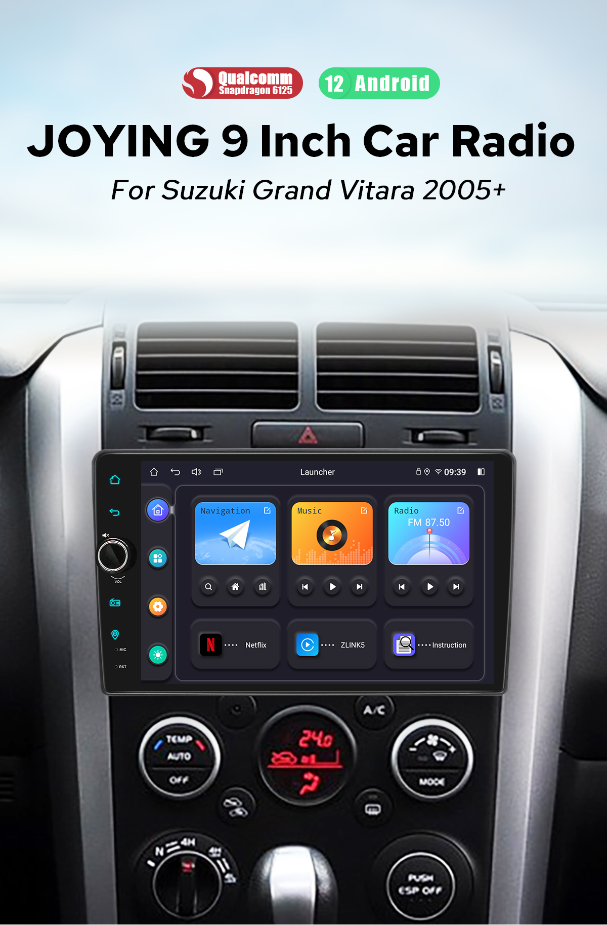 Autoradio Gps Suzuki Vitara 2015 à 2020
