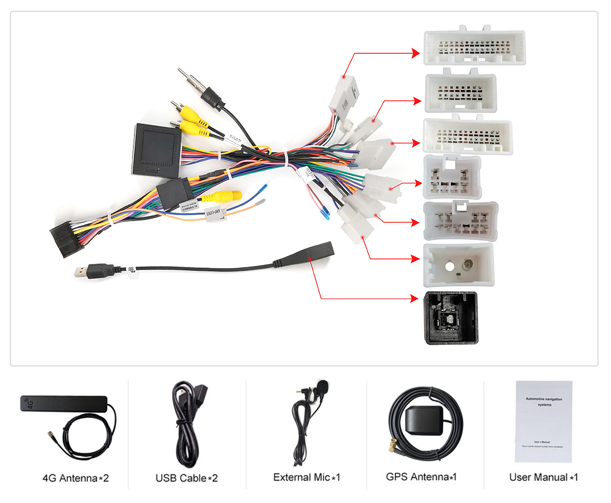  Joying 10.1 Inch Android Car Radio Navigation System 2012-2014 Toyota Camry Plug And Play