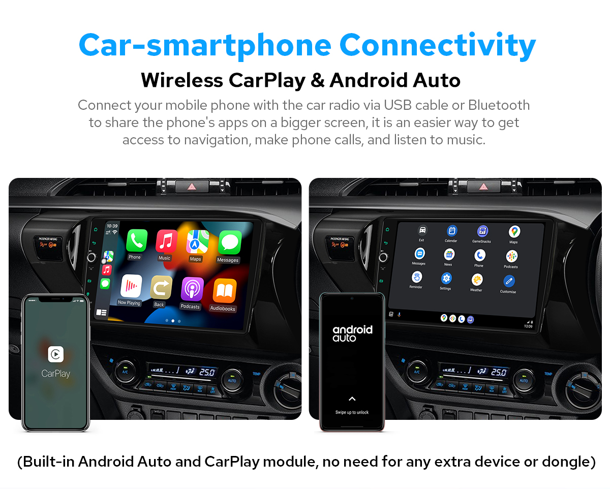Android 12 Radio for Toyota Hilux 2016-2021